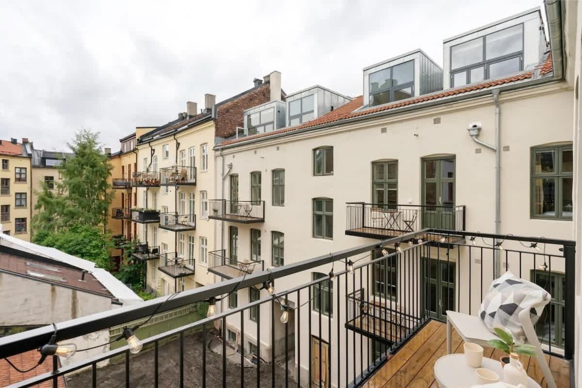 Dinbnb Apartments Gruenerlokka I 2-Bedroom With Double Queen Room & Balcony Oslo Luaran gambar